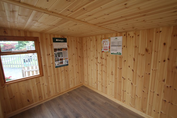 Internally fitted Pine Tongue & Groove Lining and Insulation.